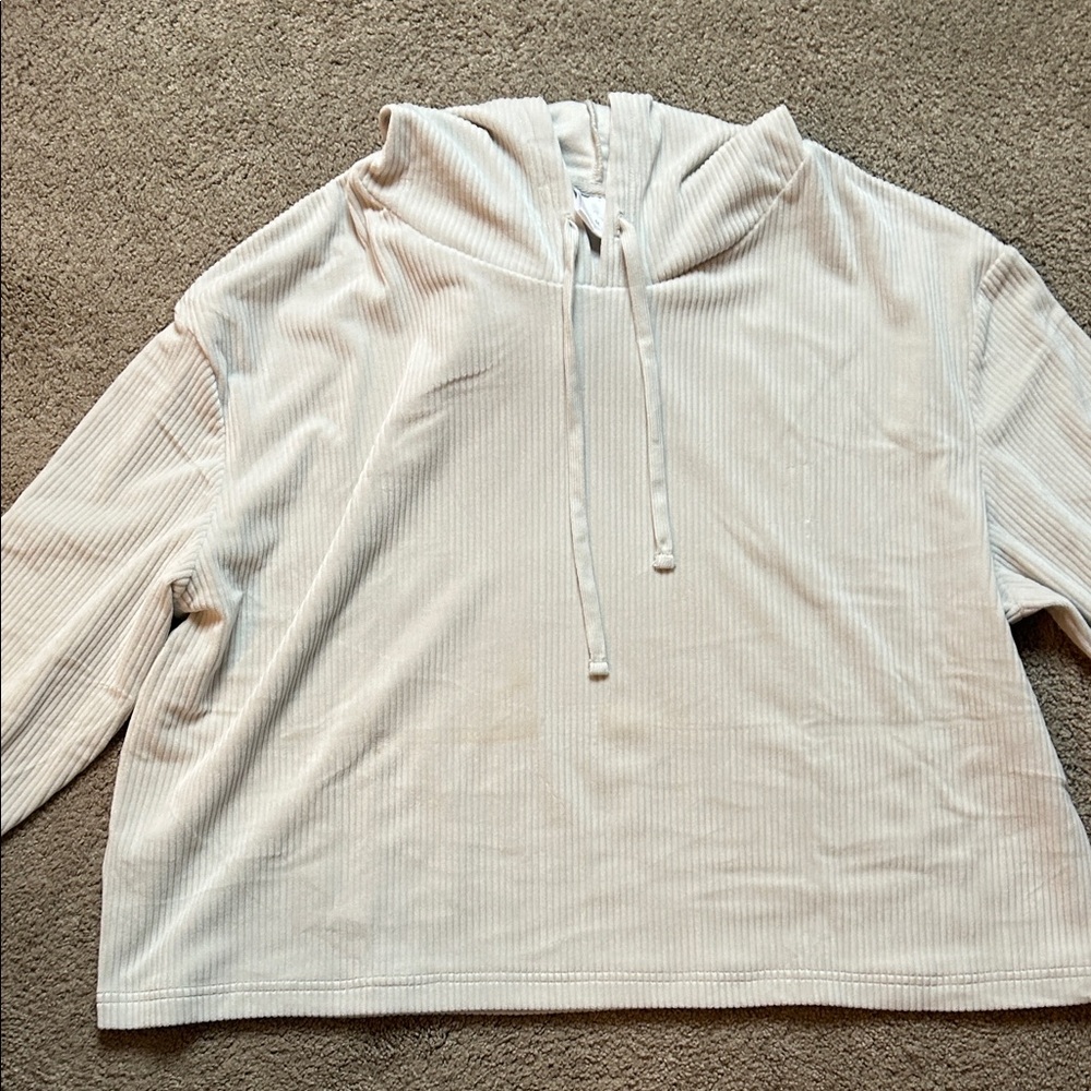 Serra Cream Cozy Ribbed Loungewear Set